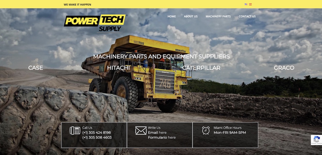 Power Tech Supply Inc. | Adquisición de maquinarias y repuestos